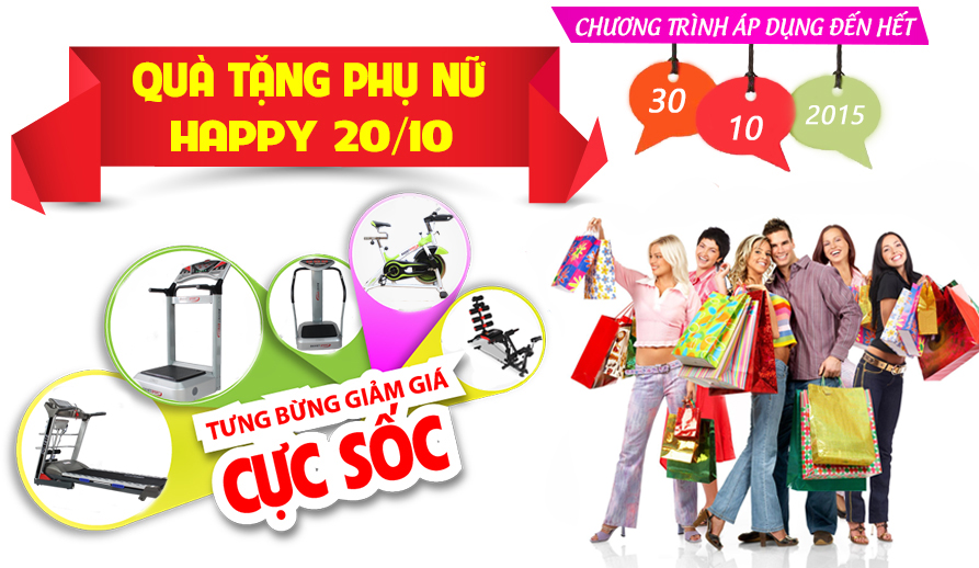 Daiviet Sport khuyến mãi ngày phụ nữ Việt Nam 20/10