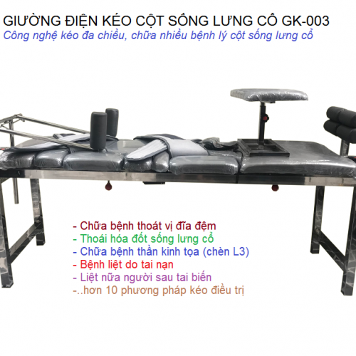 Giường kéo giãn cột sống lưng cổ bằng điện