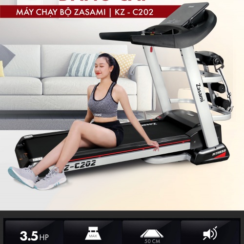 MÁY CHẠY BỘ ĐIỆN ZASAMI  KZ – C202 ĐA NĂNG