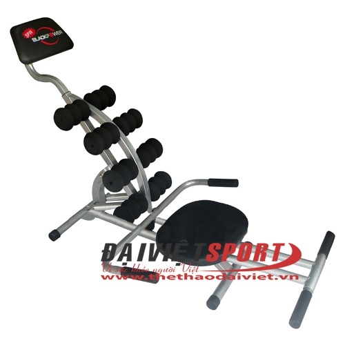 Máy tập giảm mỡ bụng Spin black power(lò xo bằng thép)