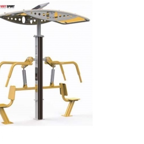 Máy tập đẩy tay đôi ghế cố định có mái che DV-4078