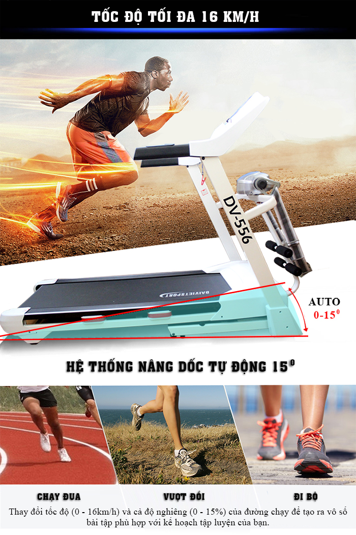 máy chạy bộ DV-557