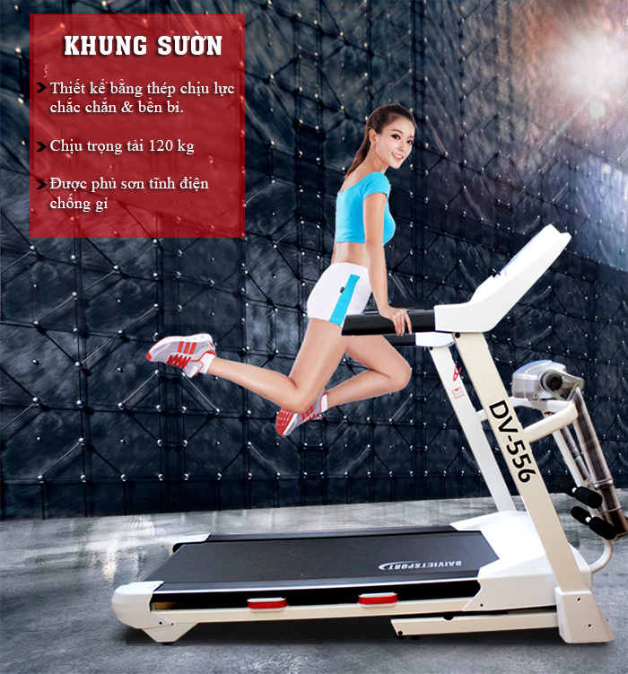 khung sườn máy chạy bộ DV-557